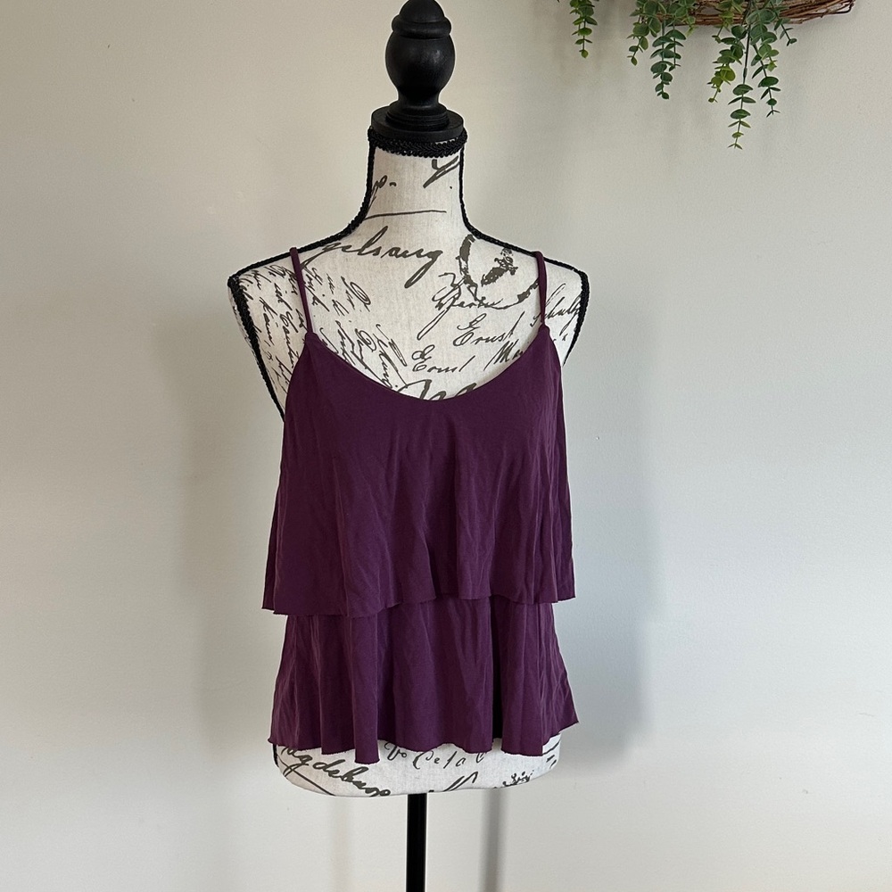 Mudd Women's Deep Purple Layered Camisole